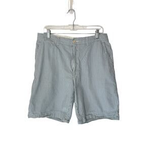 Polo by Ralph Lauren Men's Shorts VTG Blue White Old Money Seersucker Size 33